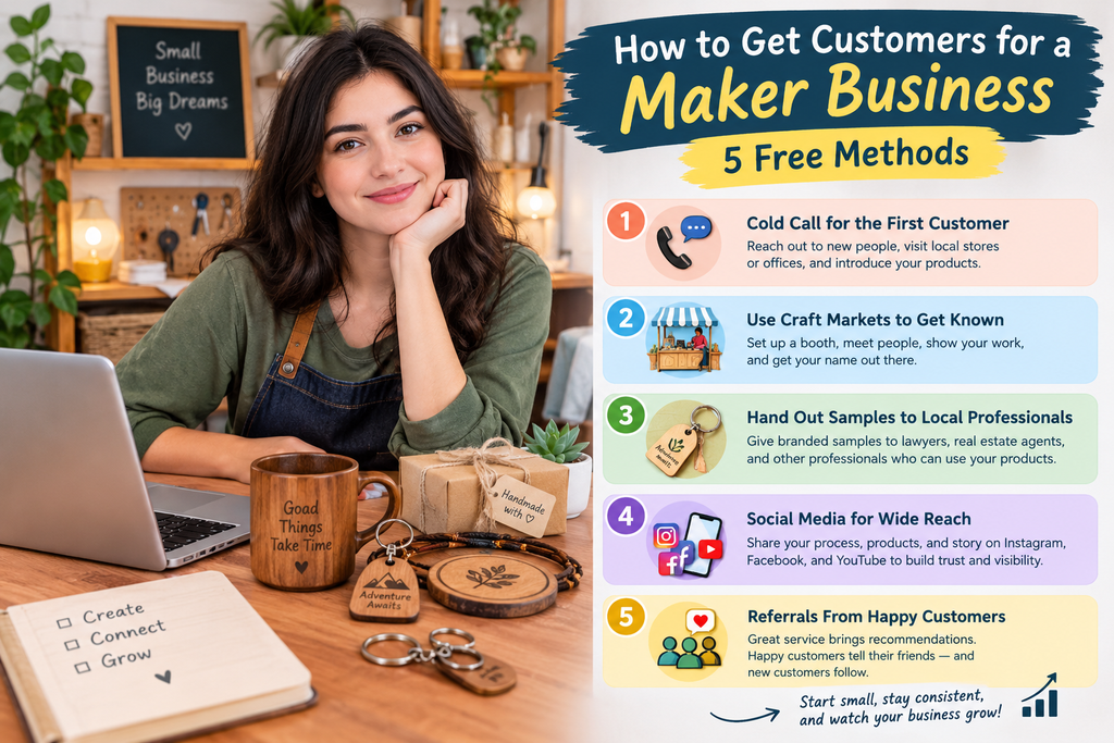 How to Get Customers for a Maker Business: 5 Free Methods
